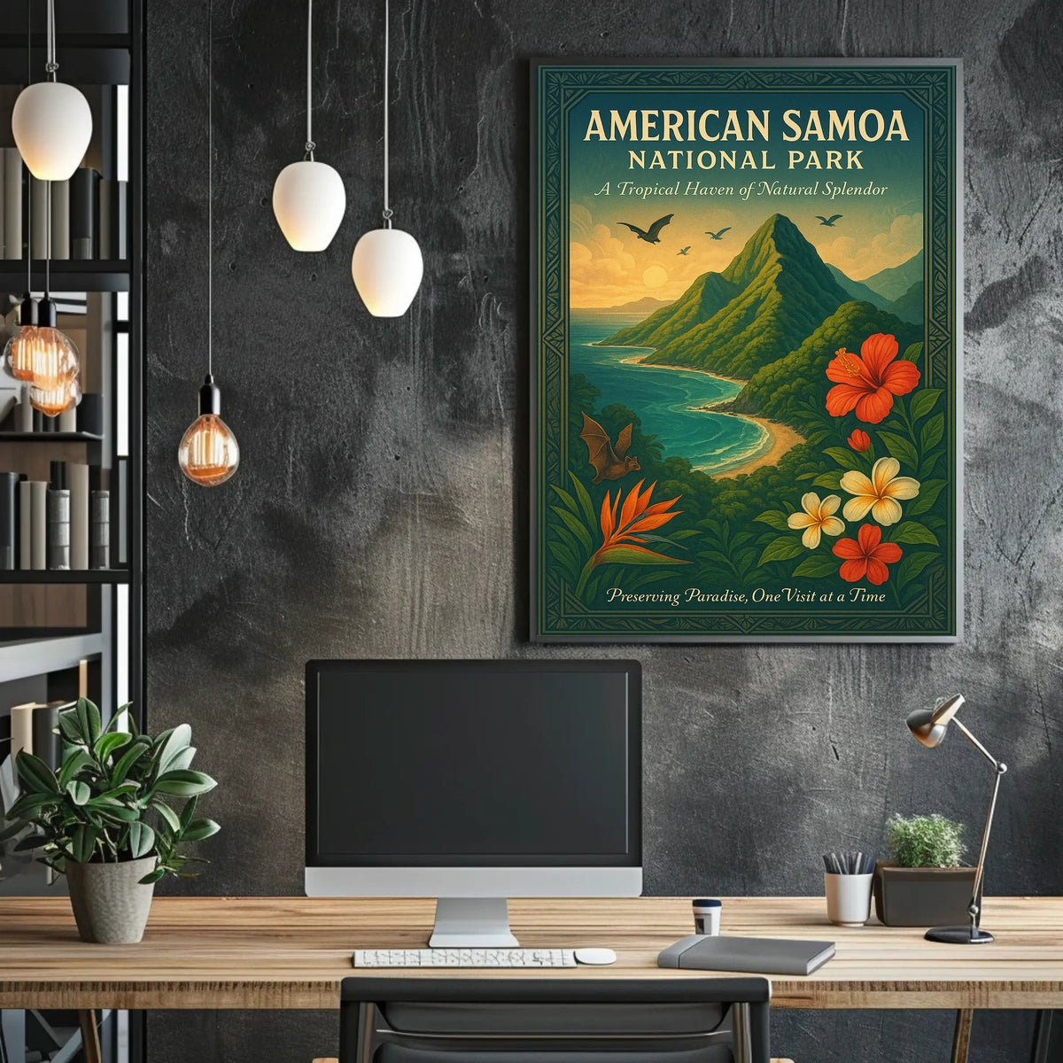 American Samoa Beauty National Park Poster