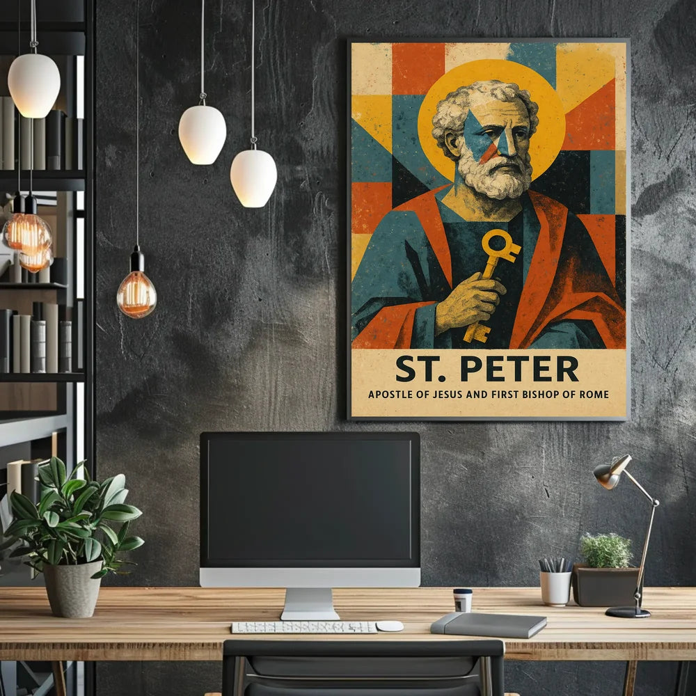 St. Peter, First Bishop of Rome Catholic Heritage Poster