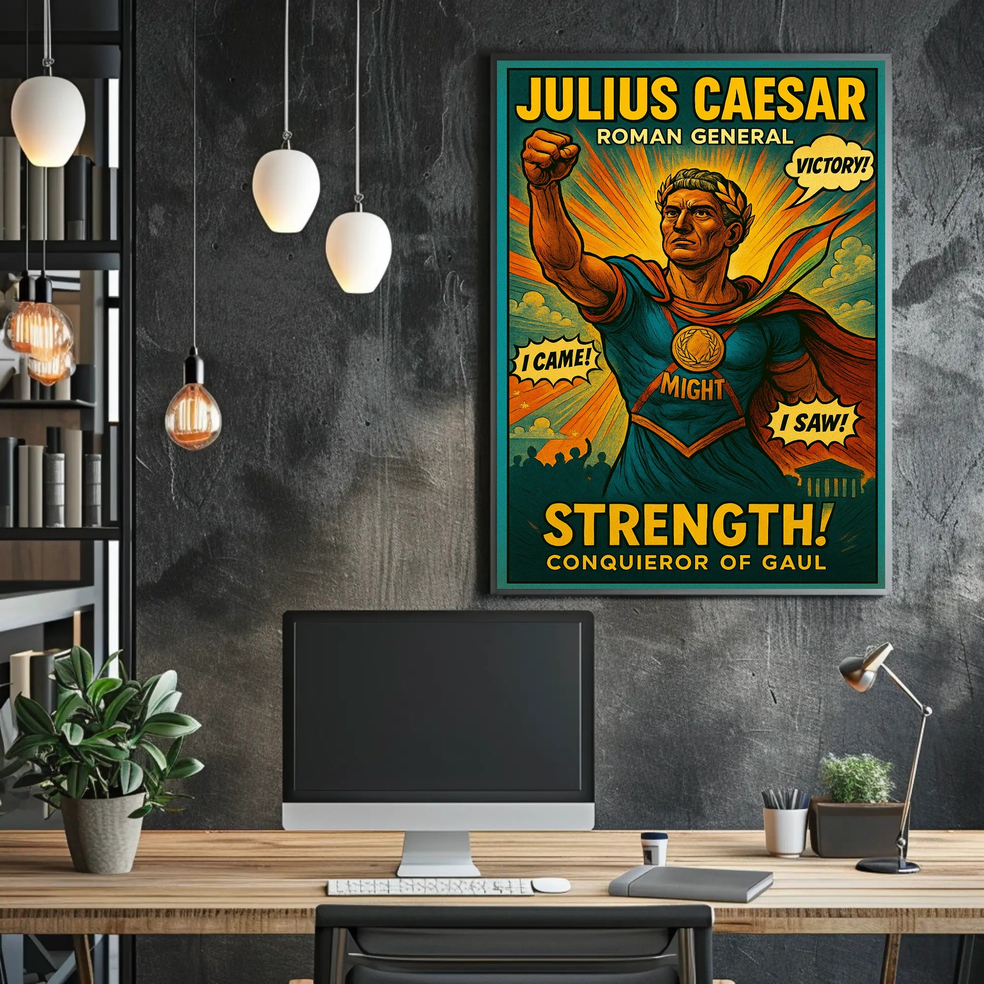 Julius Caesar – Roman General Poster PosterGoat