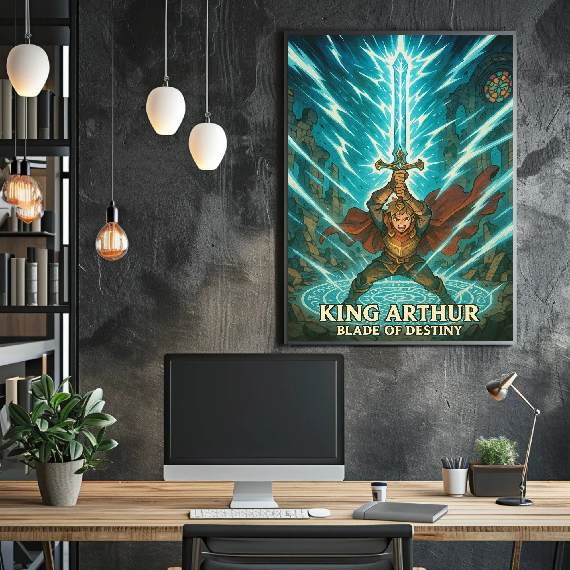 King Arthur Excalibur Fantasy Mythology Poster