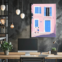 Serene Street Scene Poster Wall Art Print