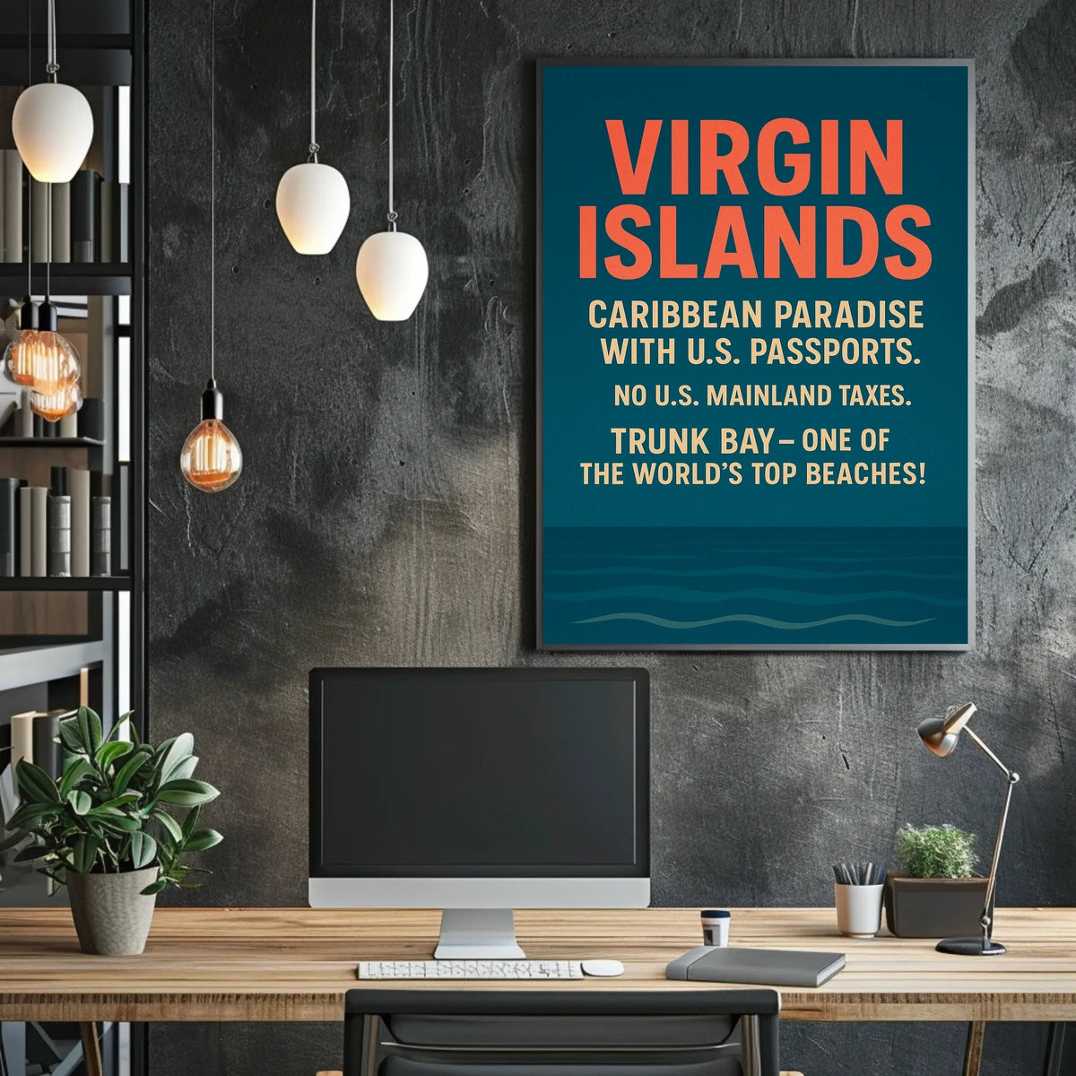 Virgin Islands Caribbean Paradise Poster