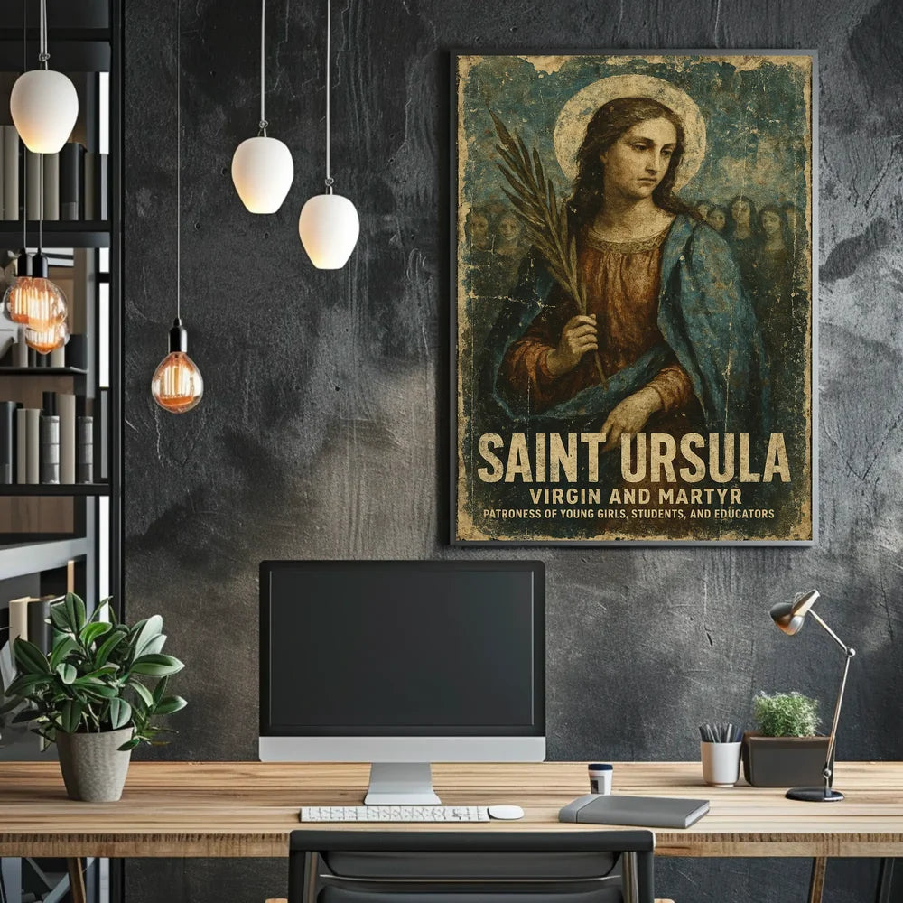 Saint Ursula Religious and Educational Art Poster