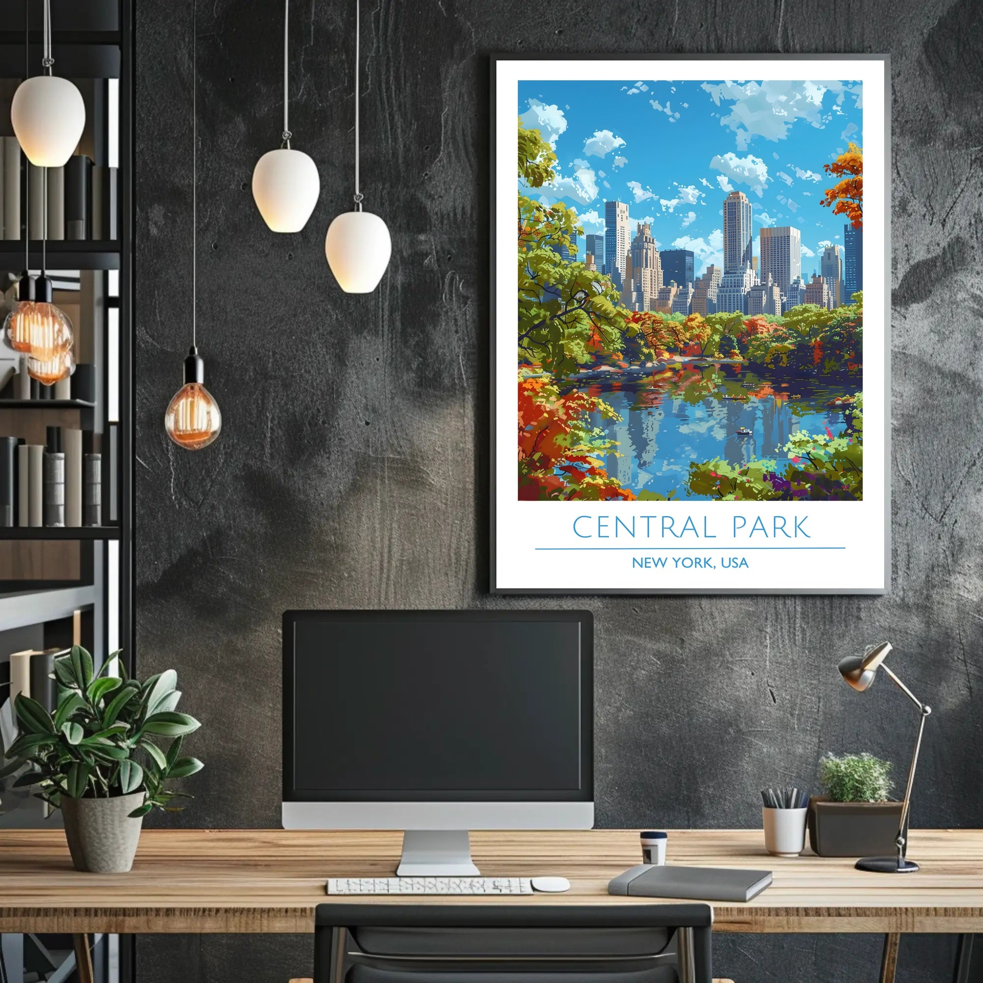 Central Park in Autumn Poster