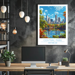 Central Park in Autumn Poster