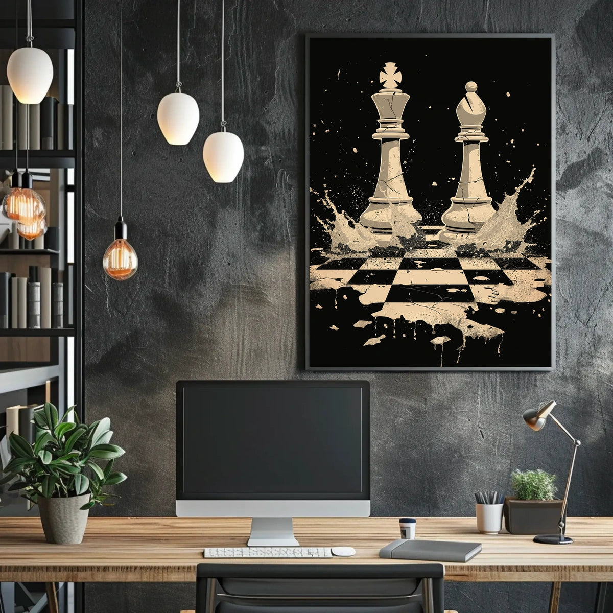 Chess Battle In Motion Poster