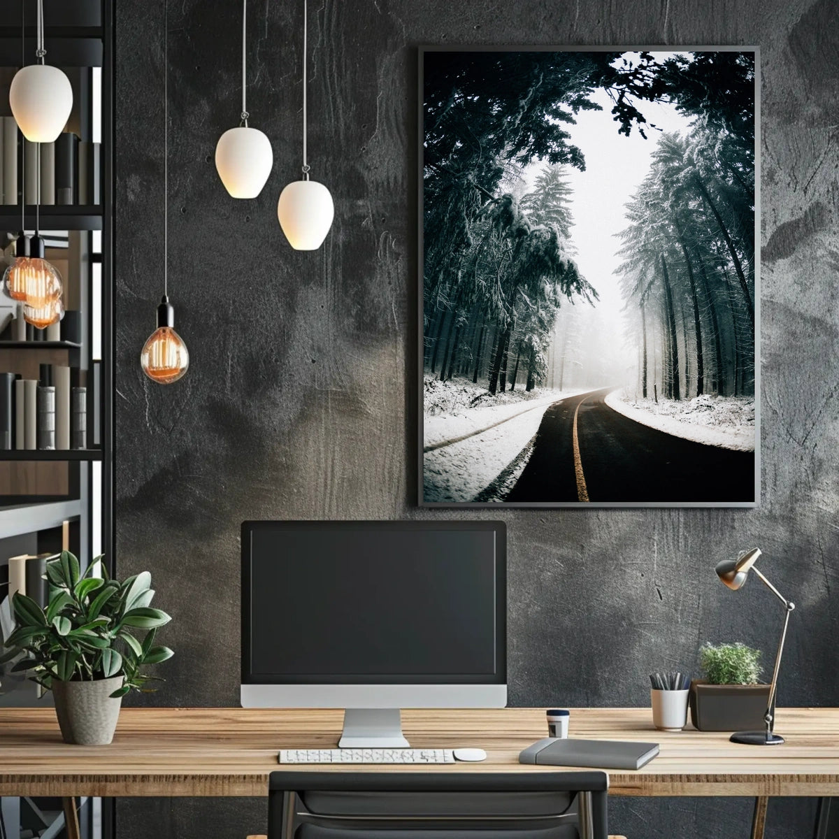 Winter Road Serenity, National Park Poster
