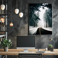 Winter Road Serenity, National Park Poster