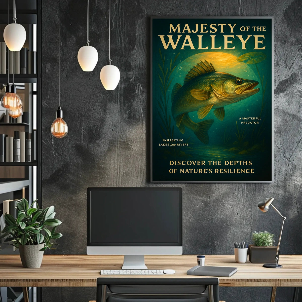 Majesty Of The Walleye Poster