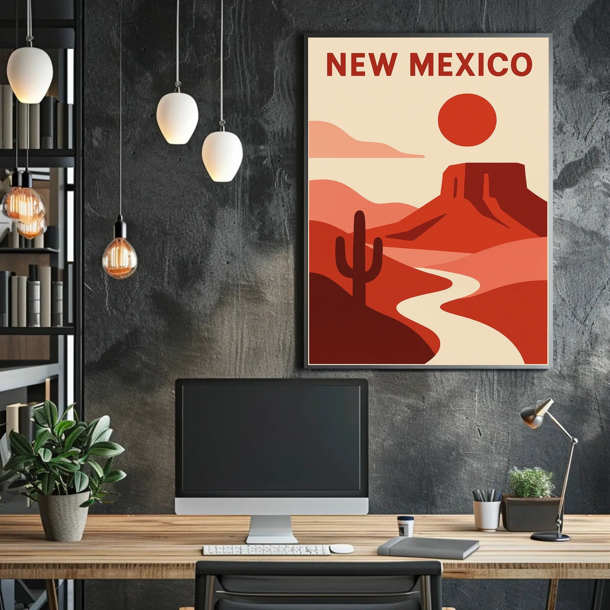 New Mexico Desert Landscape Poster