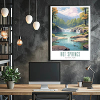 Hot Springs National Park Scenic Poster Wall Art