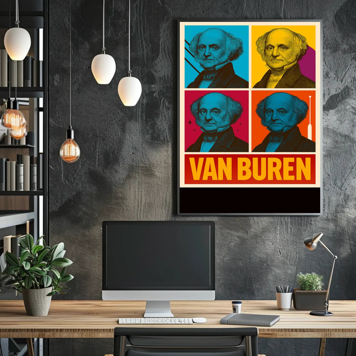 Martin Van Buren Pop Art Poster