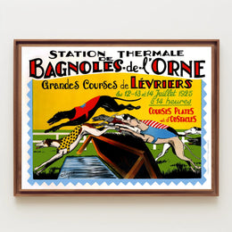 Greyhound Racing Bagnoles-de-l'Orne 1925 Sports Poster PosterGoat
