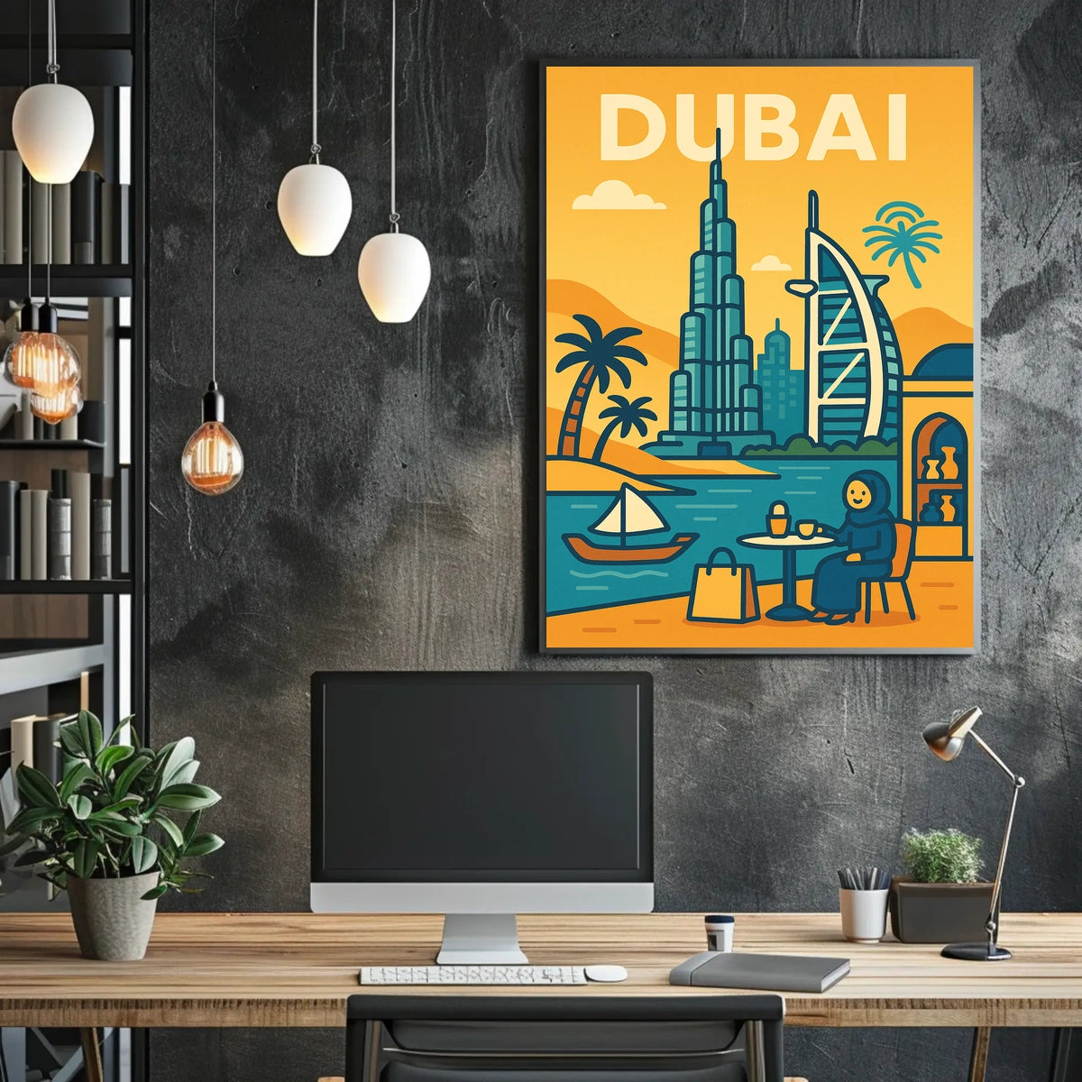 Discover Dubai Poster Iconic Skyline For Luxury Home Decor
