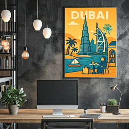 Discover Dubai Poster Iconic Skyline For Luxury Home Decor
