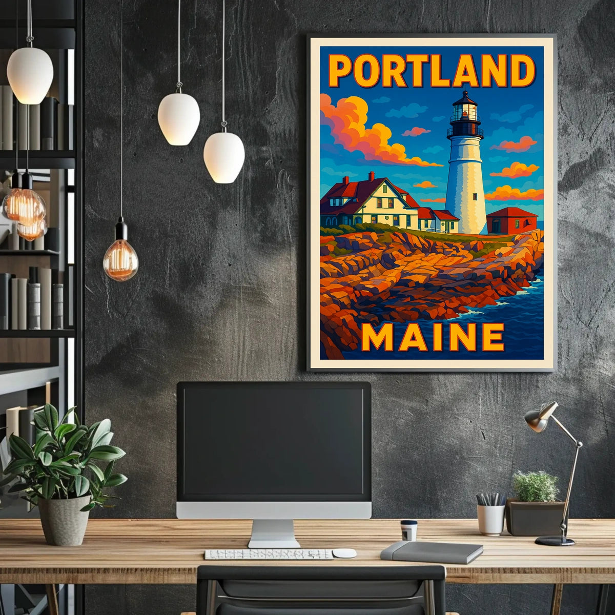 Portland, Maine Lighthouse Poster