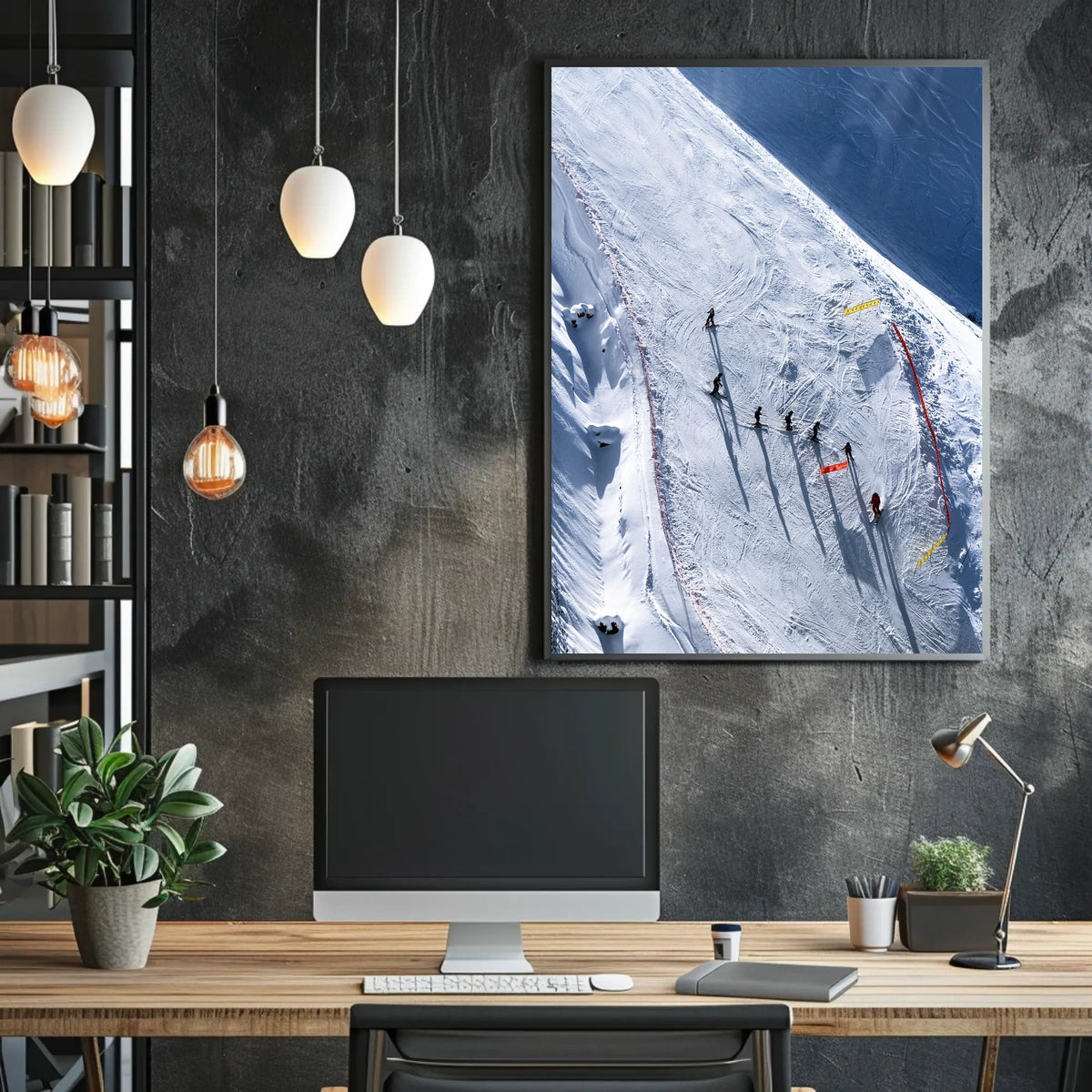 Winter Adventure On The Slopes Poster