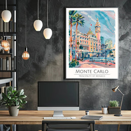 Monte Carlo Travel Poster PosterGoat