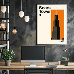 Sears Tower Travel Poster