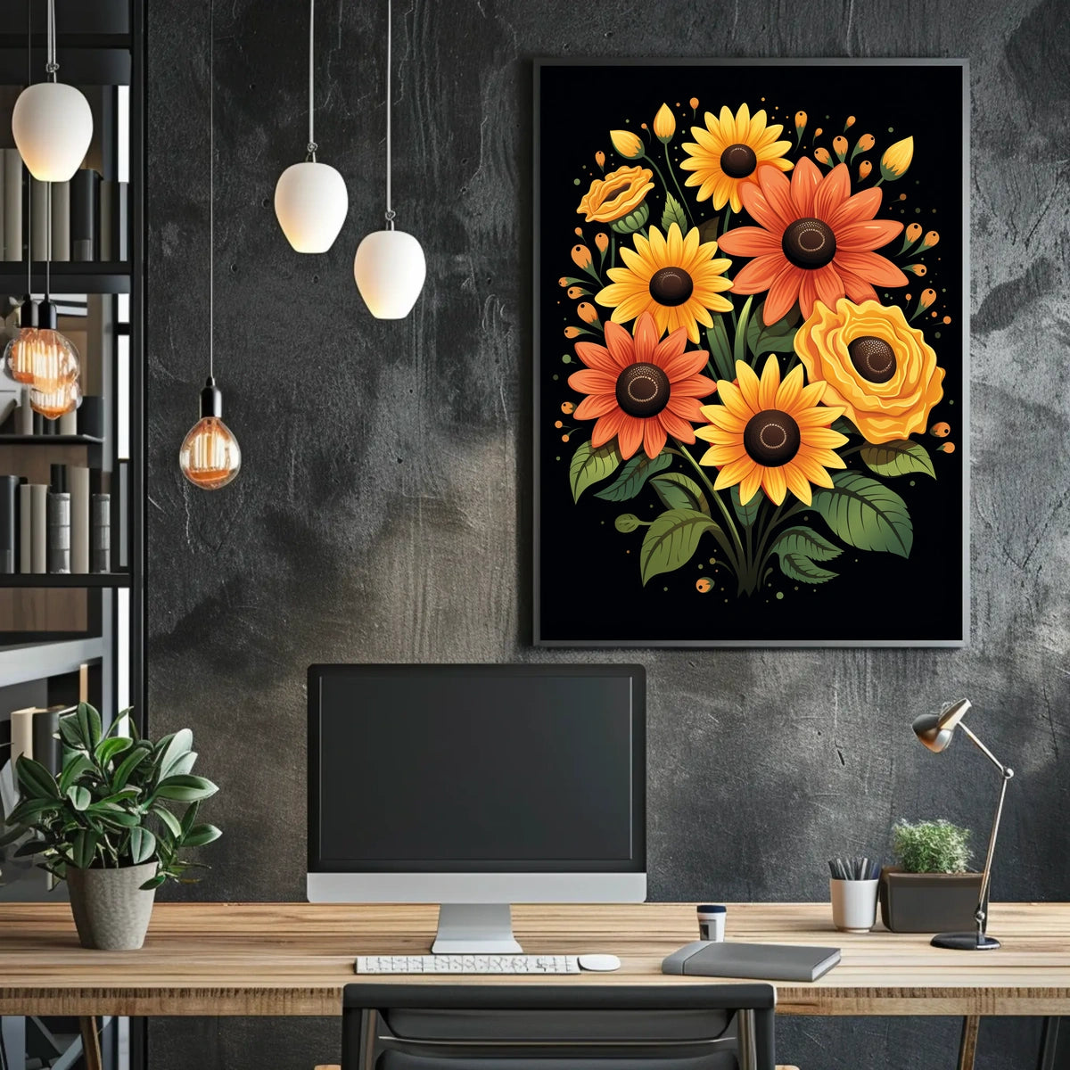 Vibrant Floral Bouquet Poster
