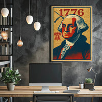 1776 George Washington Presidential Wall Poster Art