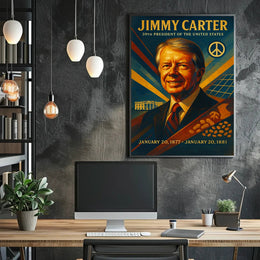 Jimmy Carter Vintage Presidential Historical or Presidential Poster PosterGoat