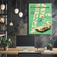Mercedes-Benz Victory at the 1955 ADAC Eifelrennen Poster