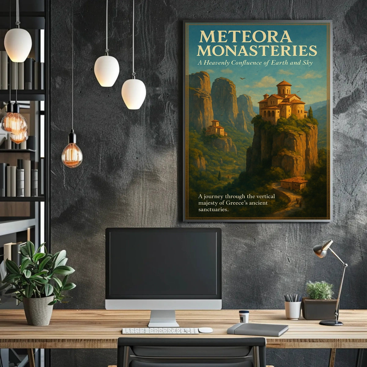 Meteora Monasteries Poster