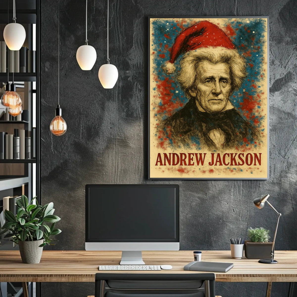 Andrew Jackson 7th President of the United States Christmas SeriesPoster