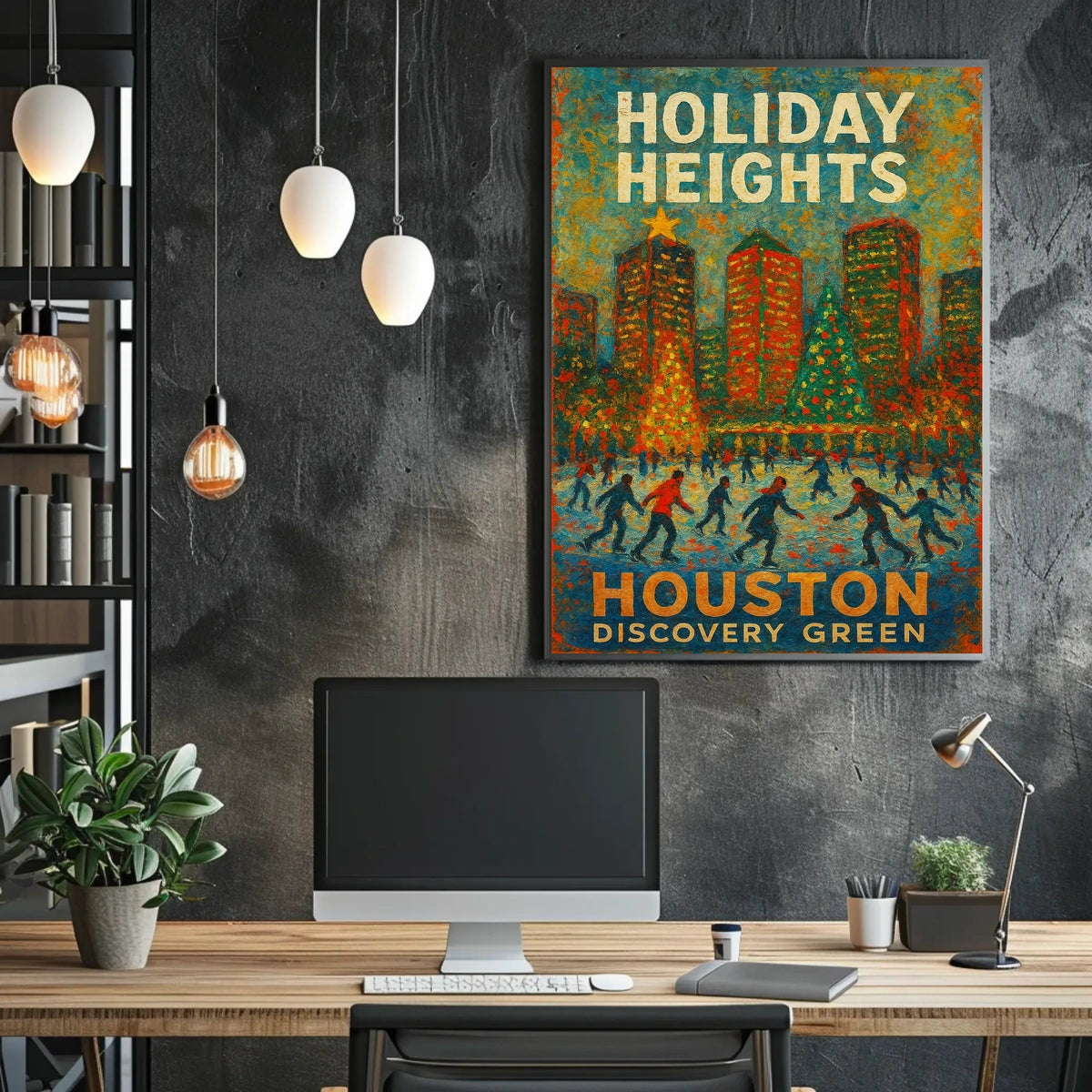 Holiday Heights At Houston Discovery Poster