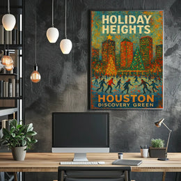 Holiday Heights At Houston Discovery Poster