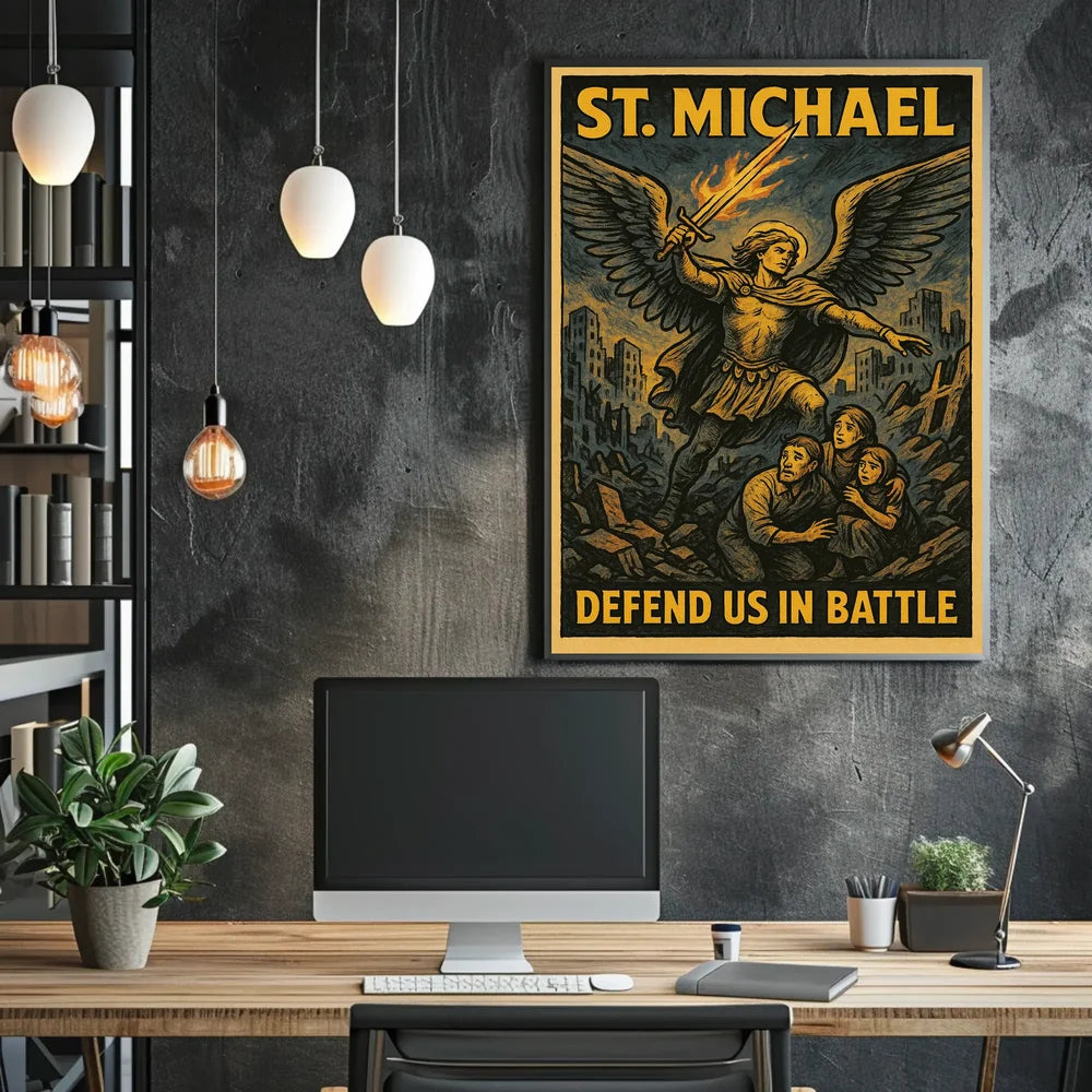 St. Michael Archangel Protection Art Poster