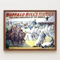 Buffalo Bills Wild West Show Poster Vintage Wall Art