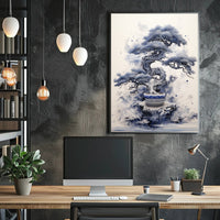 Serene Bonsai Art Poster PosterGoat