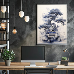 Serene Bonsai Art Poster PosterGoat