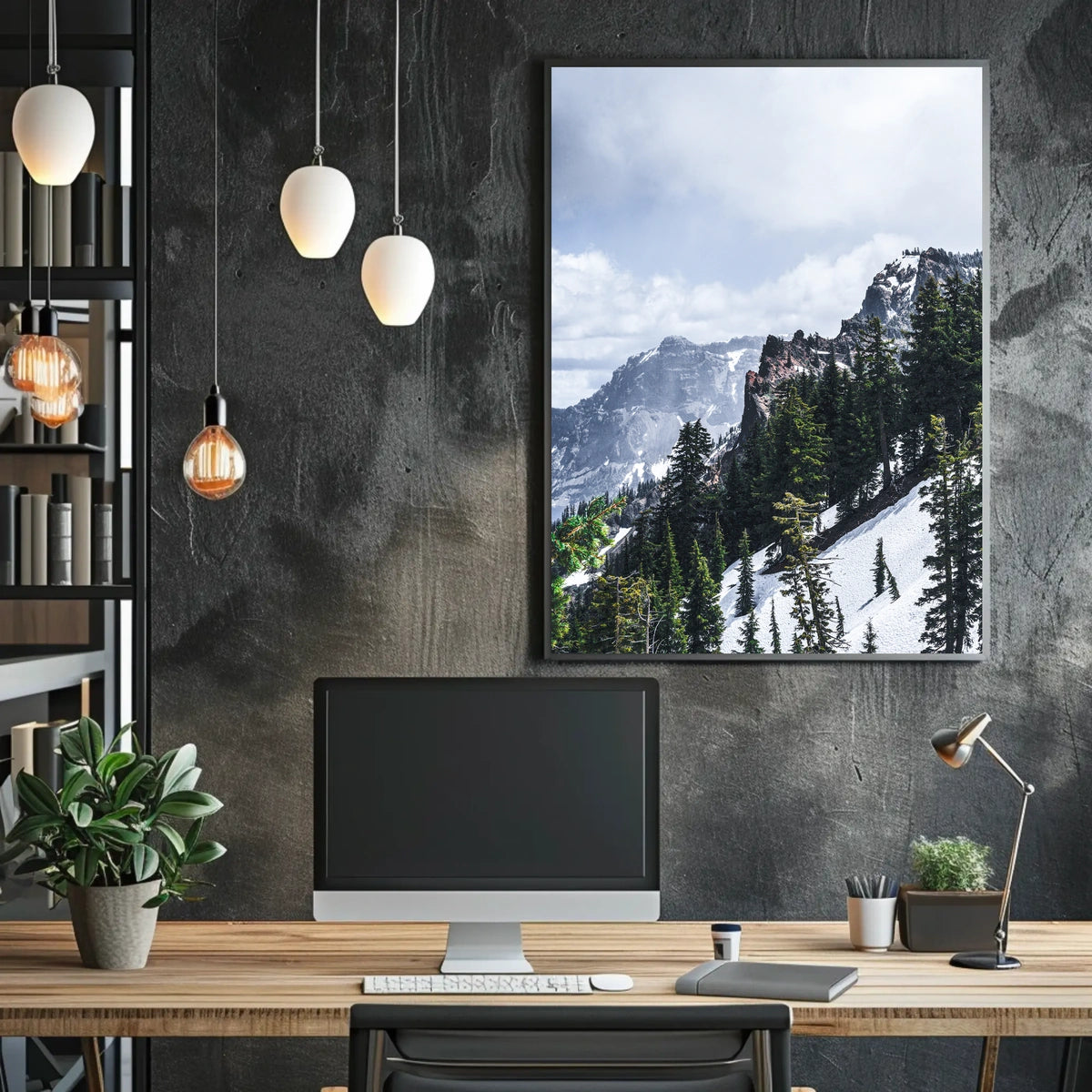Majestic Mountain Landscape Poster