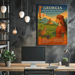 Georgia A Tapestry Of Beauty Culture Poster