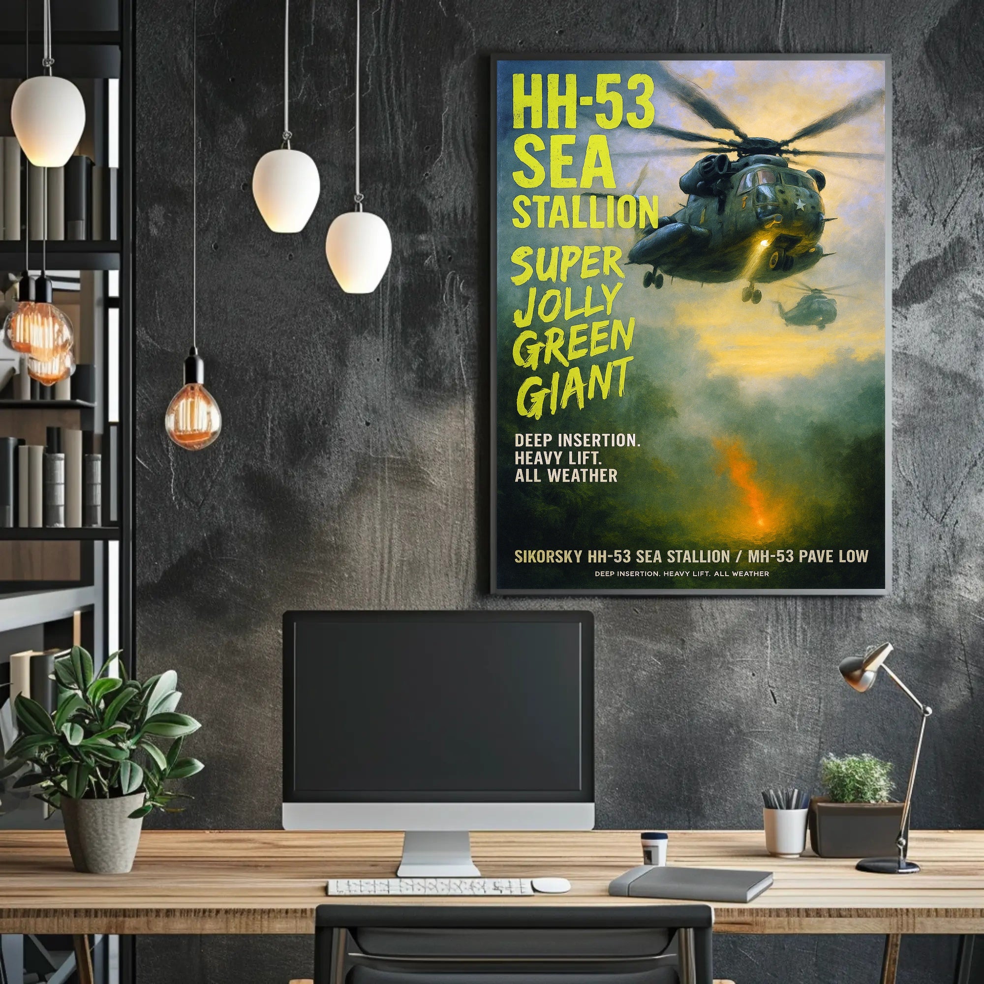 Sikorsky HH-53 Sea Stallion Super Jolly Green Giant Poster PosterGoat