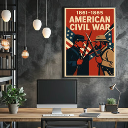 American Civil War 1861-1865 Poster