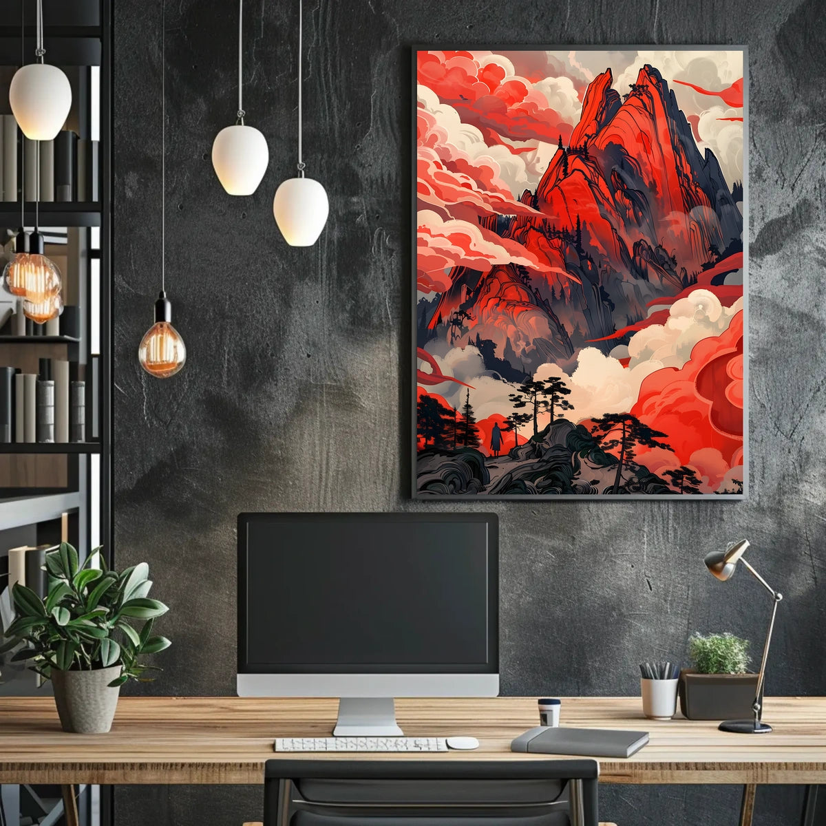 Majestic Peaks Poster