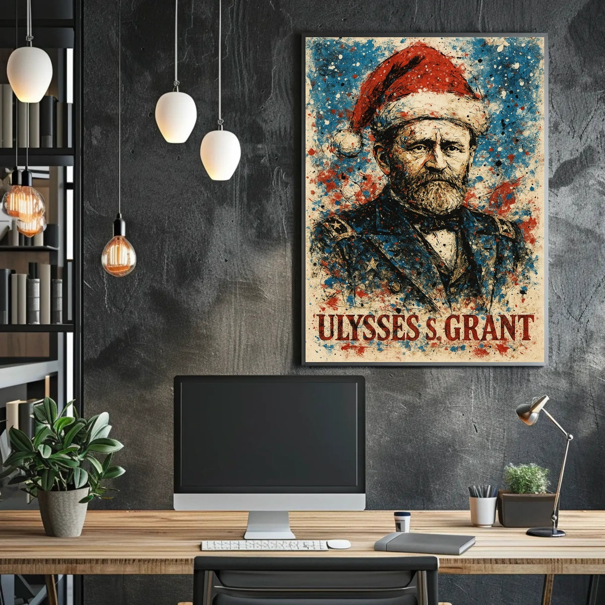 Ulysses S. Grant 18th President of the United States Christmas SeriesPoster
