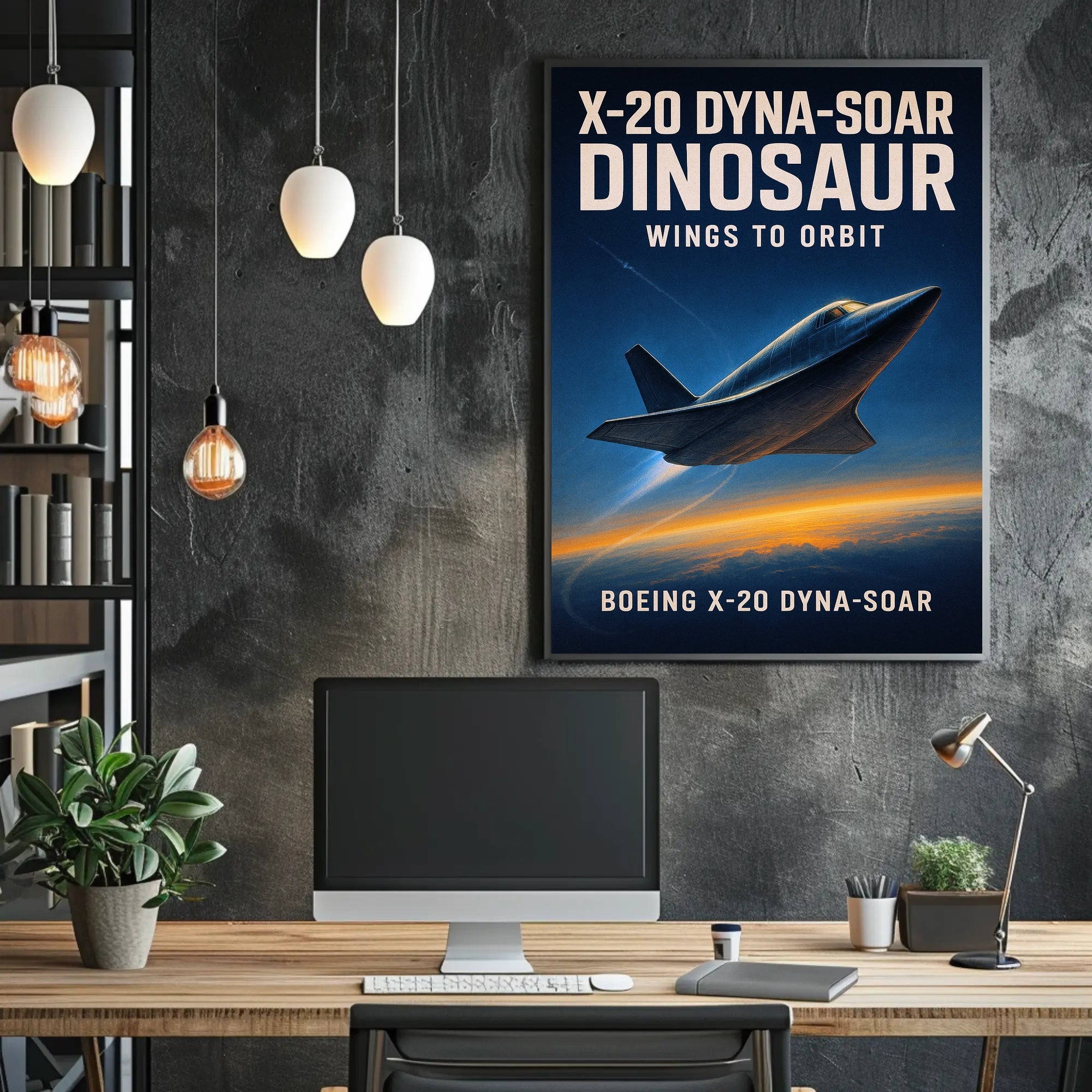 Boeing X-20 Dyna-Soar Wings to Orbit Poster PosterGoat