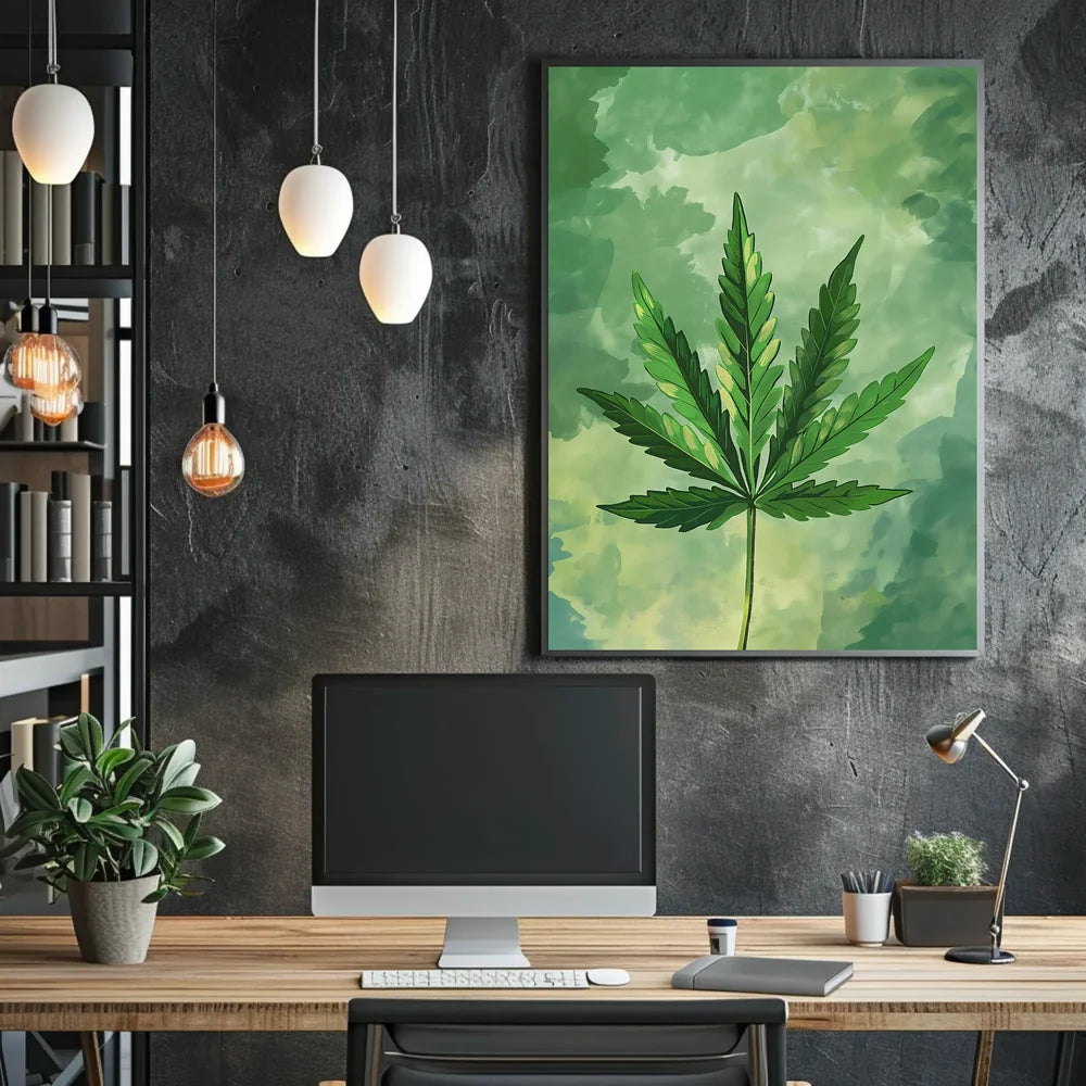 Abstract Geometric Shapes Art Poster