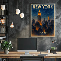 Fly to New York Poster