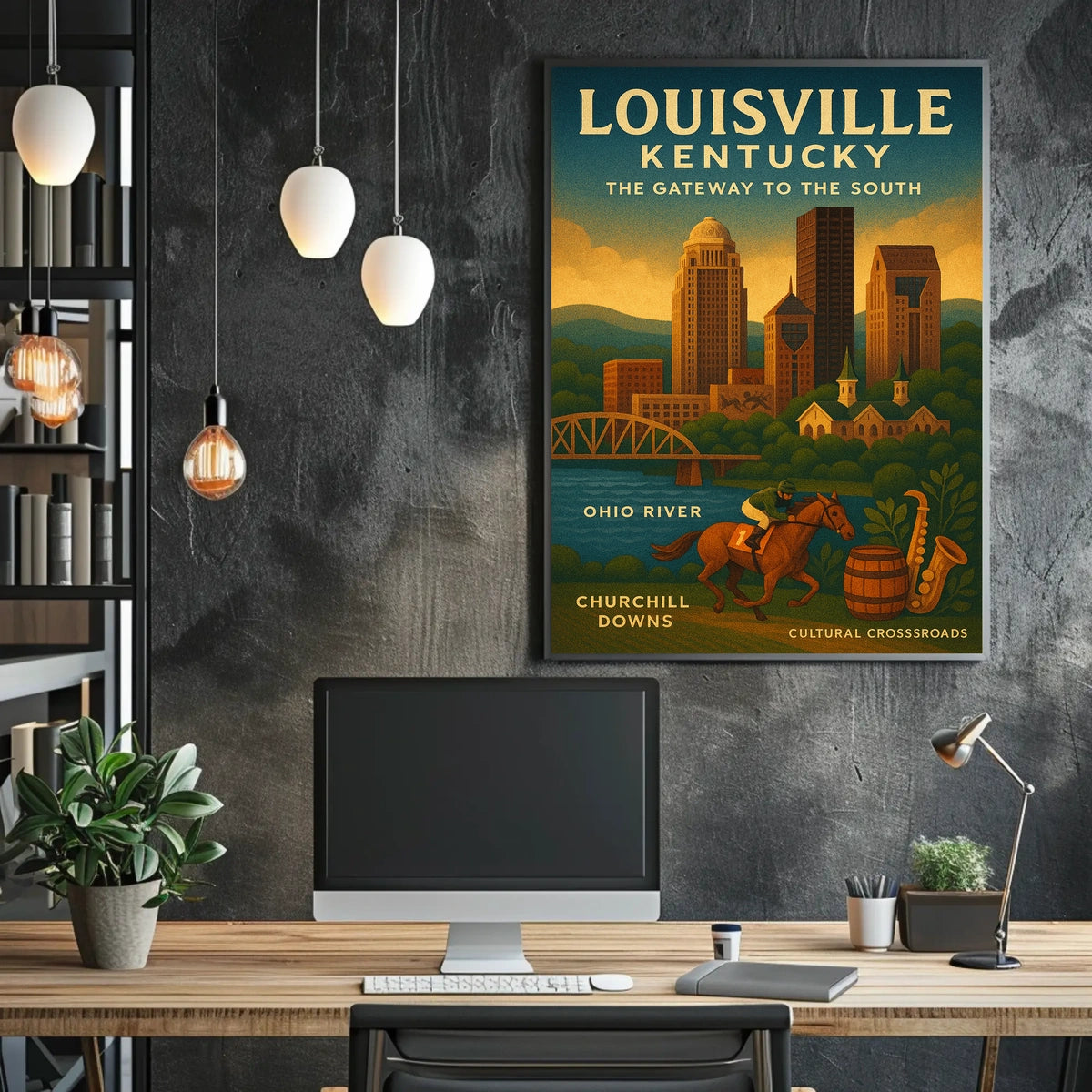 Louisville, Kentucky The Gateway to the South Poster