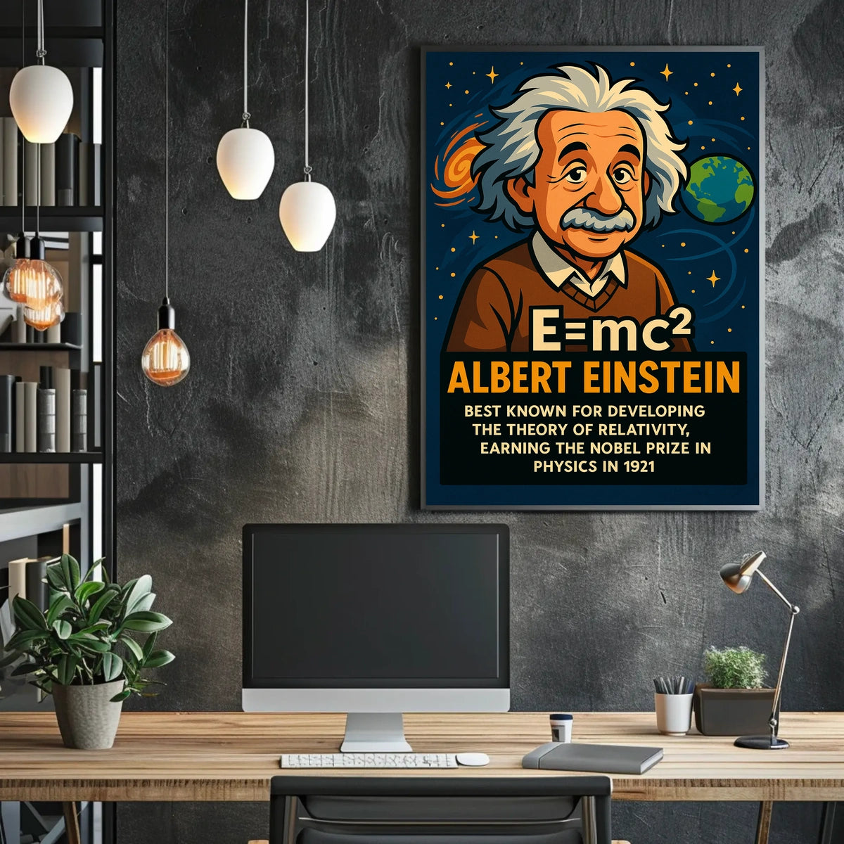 Albert Einstein Theory Of Relativity Poster