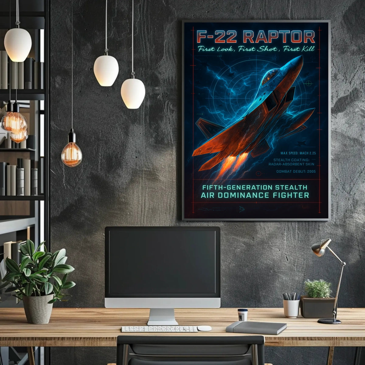 F-22 Raptor Fifth-Generation Stealth Poster