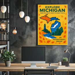 Explore Michigan Poster
