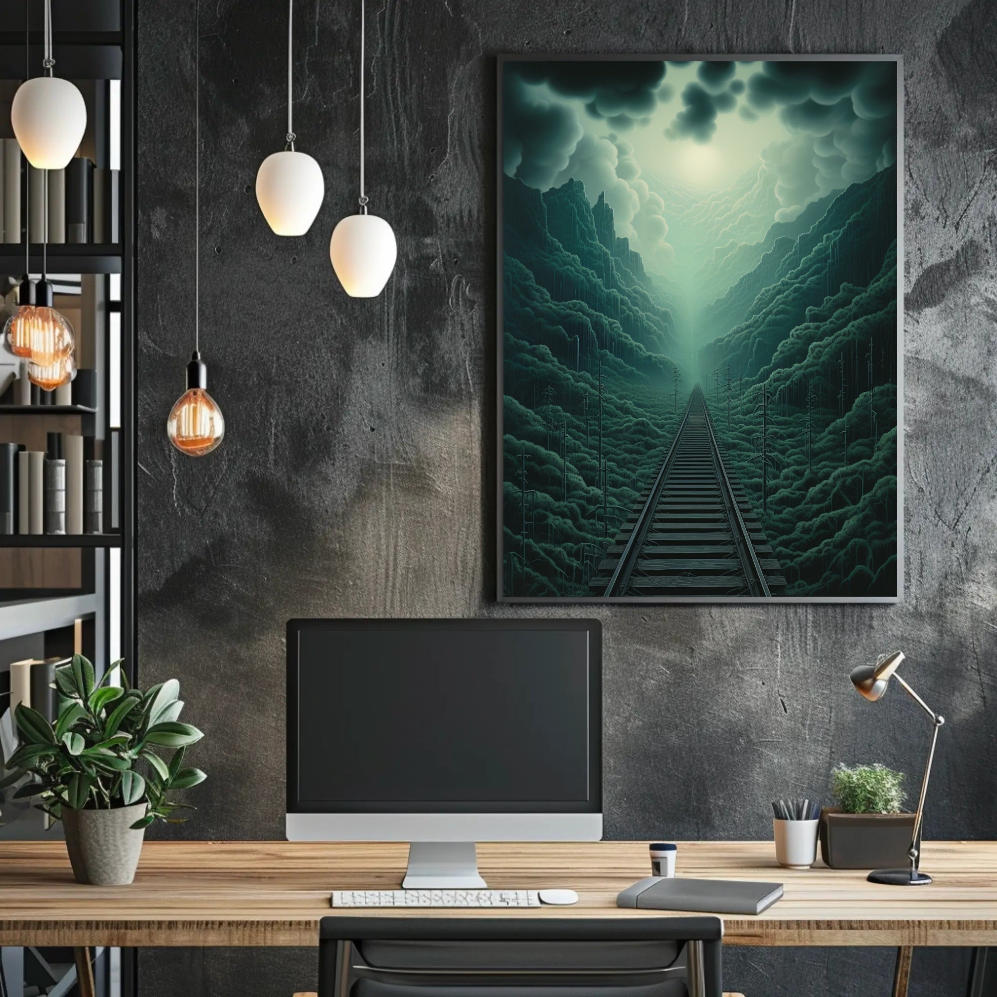 Journey Through The Misty Mountains Poster