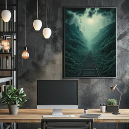 Journey Through The Misty Mountains Poster